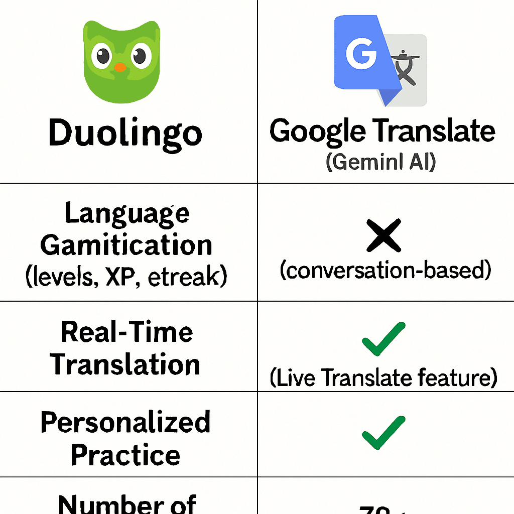 Duolingo বনাম Google Translate তুলনামূলক দিক | কীভাবে Google Translate এখন Duolingo-এর প্রতিদ্বন্দ্বী? | TamzidulHaque.com Duolingo বনাম Google Translate তুলনামূলক দিক | কীভাবে Google Translate এখন Duolingo-এর প্রতিদ্বন্দ্বী? | TamzidulHaque.com