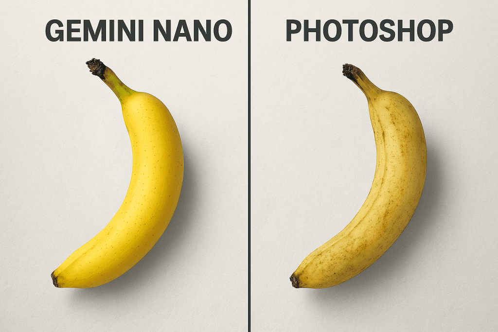Gemini Nano Banana vs Photoshop এর সাথে তুলনা | Gemini Nano Banana – কী এবং কেন এটা আলোচনায়? ইন্টারনেটের ভাইরাল মিম ট্রেন্ড ২০২৫? | TamzidulHaque.com Gemini Nano Banana vs Photoshop এর সাথে তুলনা | Gemini Nano Banana – কী এবং কেন এটা আলোচনায়? ইন্টারনেটের ভাইরাল মিম ট্রেন্ড ২০২৫? | TamzidulHaque.com