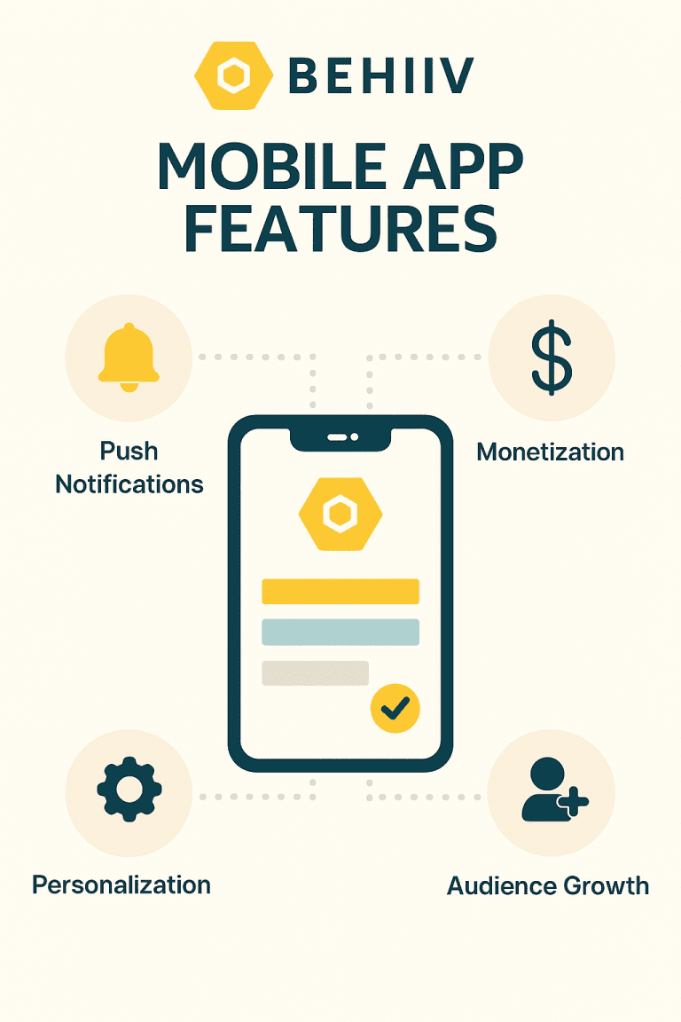 behiiv mobile app features