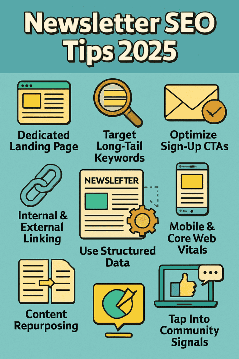 newsletter SEO tips for beginners