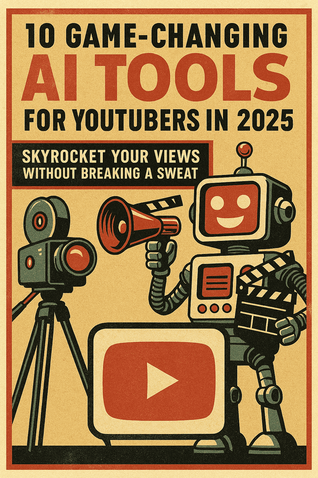 AI tools for YouTubers | 10 Game-Changing AI Tools for YouTubers in 2025: Skyrocket Your Views Without Breaking a Sweat | TamzidulHaque.com AI tools for YouTubers