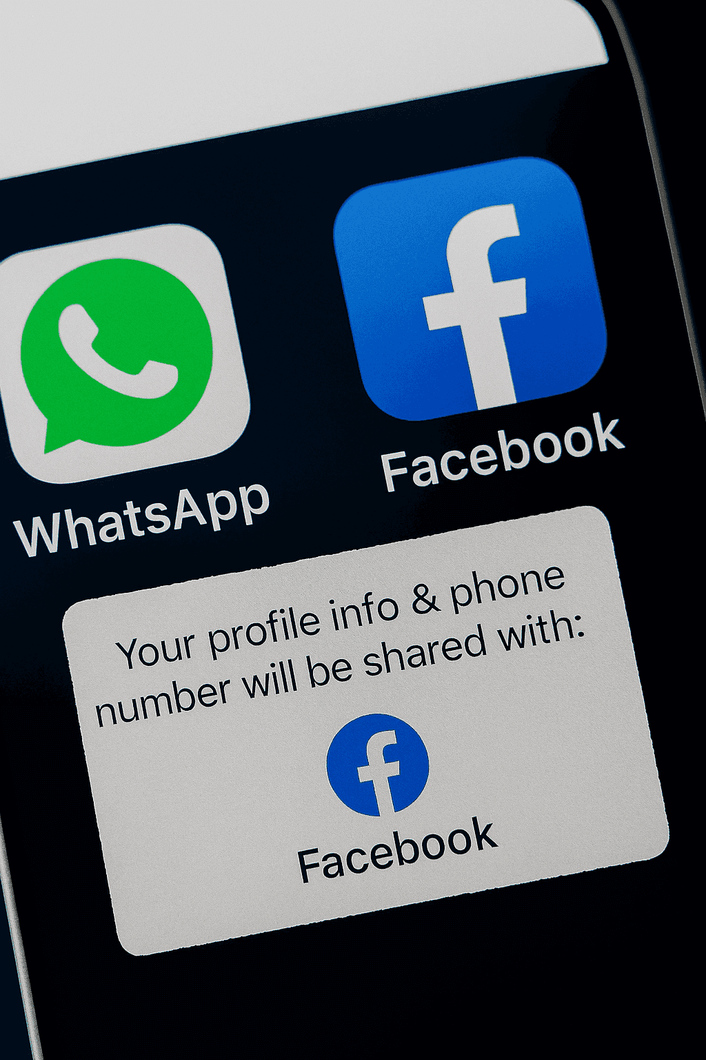 WhatsApp Facebook profile integration