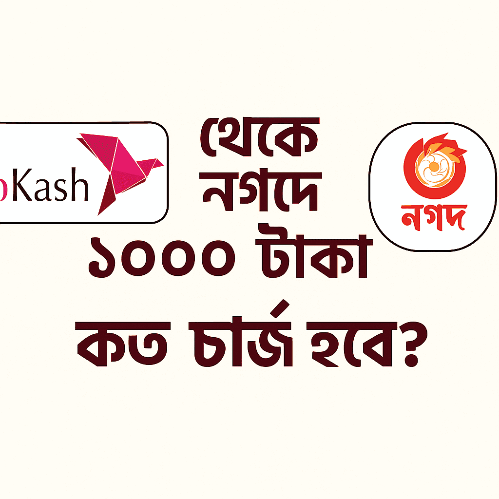 bKash to Nagad 1000 taka fee 2025 | বিকাশ থেকে নগদে ১০০০ টাকা পাঠালে কত চার্জ হবে? নতুন NPSB চার্জ ২০২৫-এর সহজ গাইড | TamzidulHaque.com bKash to Nagad 1000 taka fee 2025