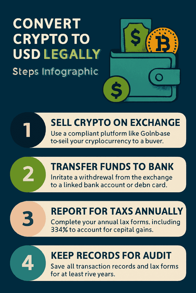 cash out cryptocurrency safely | How to Convert Crypto to USD Legally in 2025: A Step-by-Step Guide | TamzidulHaque.com cash out cryptocurrency safely