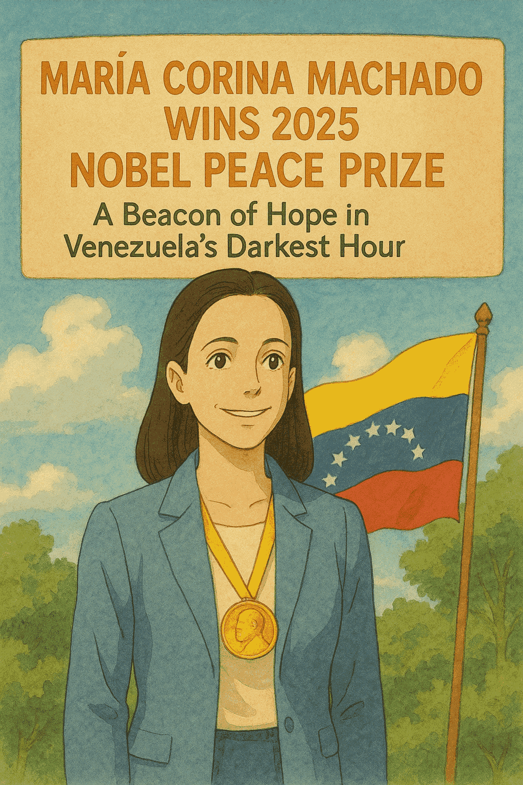 maria corina machado nobel | María Corina Machado Wins 2025 Nobel Peace Prize: A Beacon of Hope in Venezuela's Darkest Hour | TamzidulHaque.com maria corina machado nobel