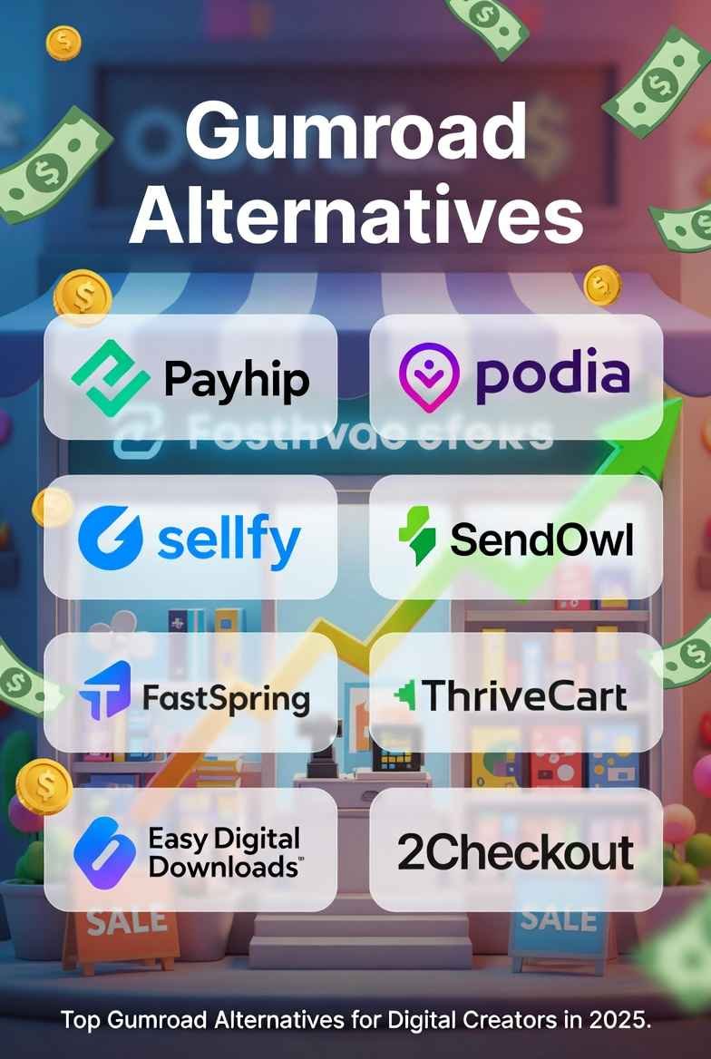 Gumroad alternatives for digital downloads | 7 Game-Changing Gumroad Alternatives for Digital Creators in 2025: Ditch the Fees and Scale Your Side Hustle | TamzidulHaque.com Gumroad alternatives for digital downloads