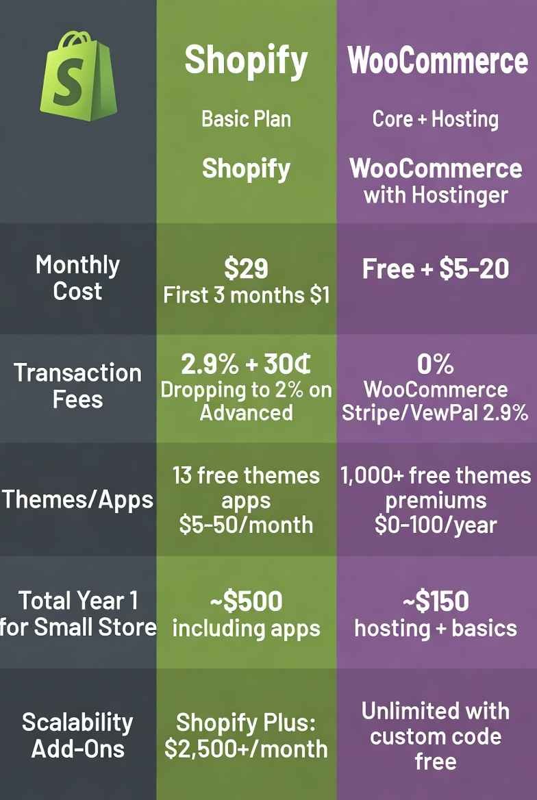 WooCommerce vs Shopify 2025