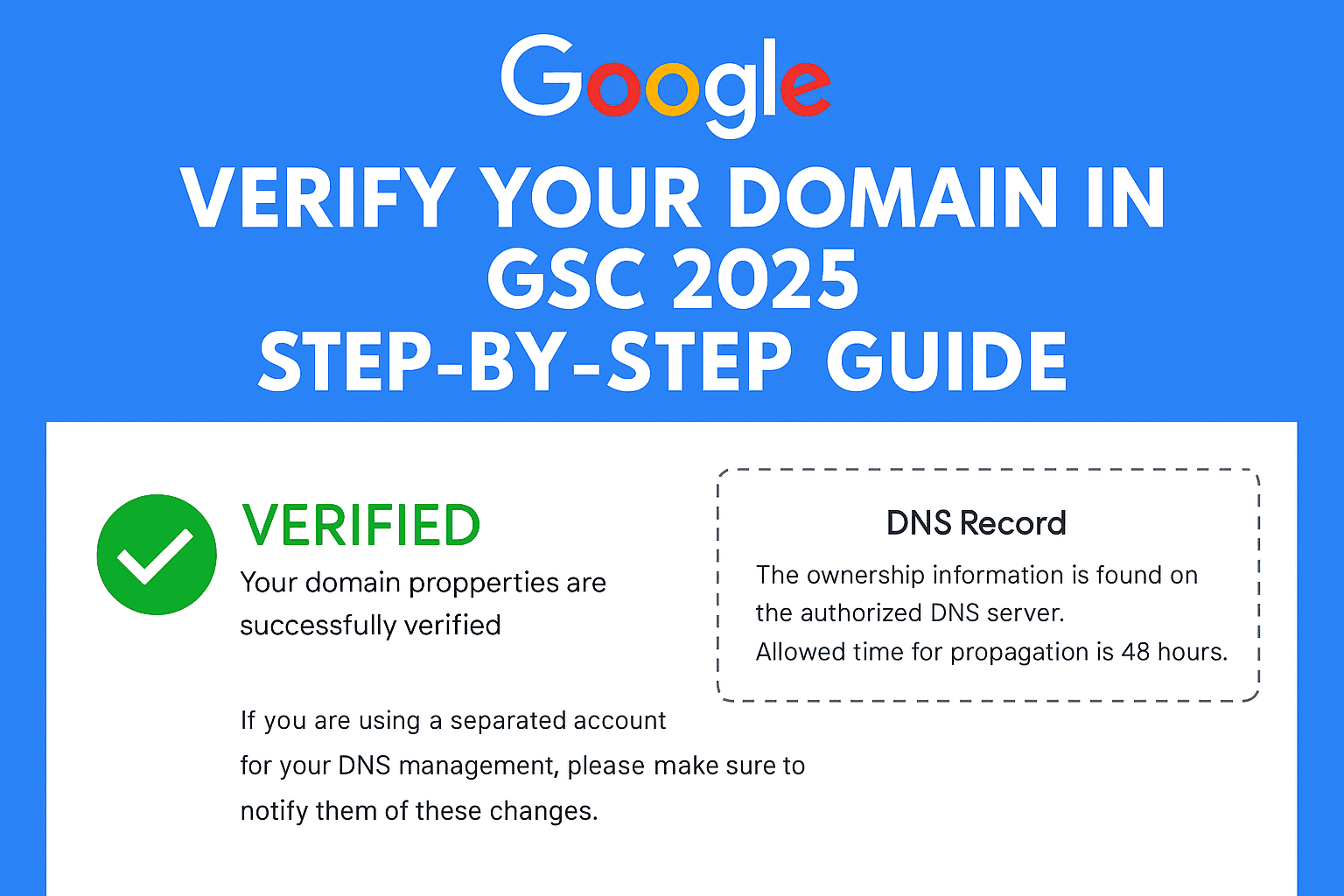 google search console domain verification dns | How to Verify Domain in Google Search Console (2025 Guide): Unlock SEO Gold Without the Headaches | TamzidulHaque.com google search console domain verification dns