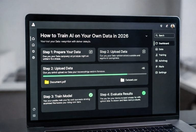 How to Train AI on Your Own Data in 2026 (Step-by-Step for Beginners