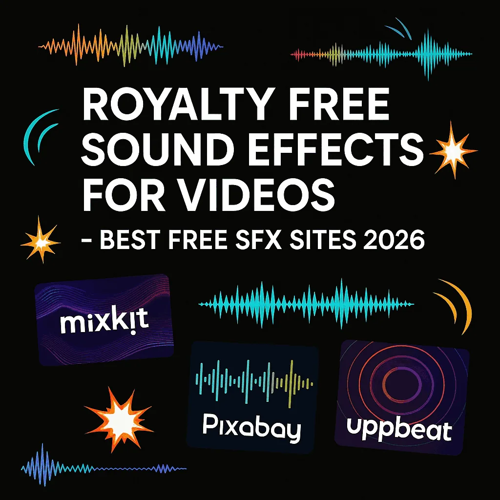 Royalty free sound effects for videos - best free SFX sites 2026