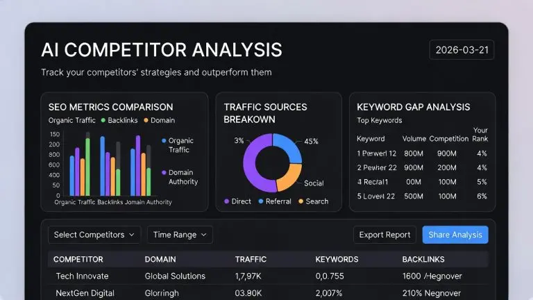 AI tools for competitor analysis