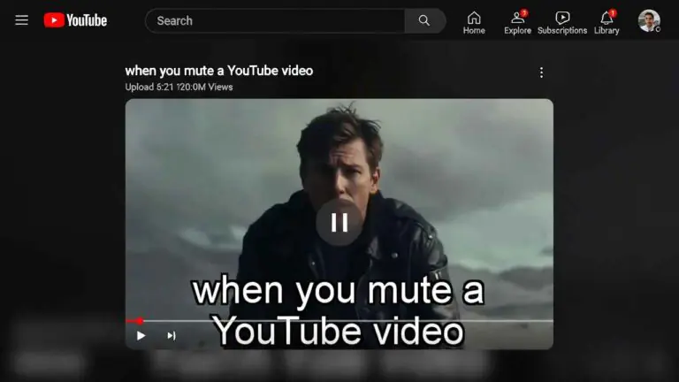YouTube Auto Captions When Muted